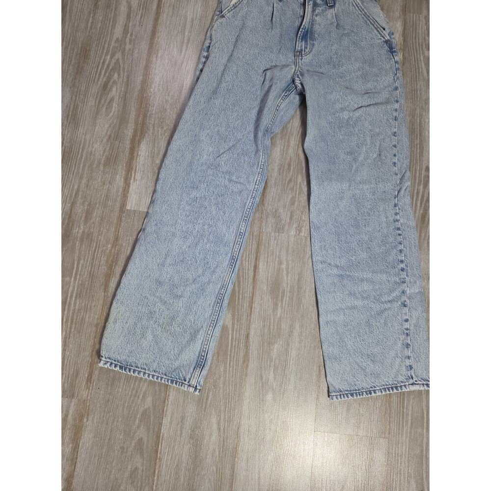 Abercrombie & Fitch The Loose High Rise Jeans Light Wash Straight Leg 26/2R GUC - Picture 3 of 12